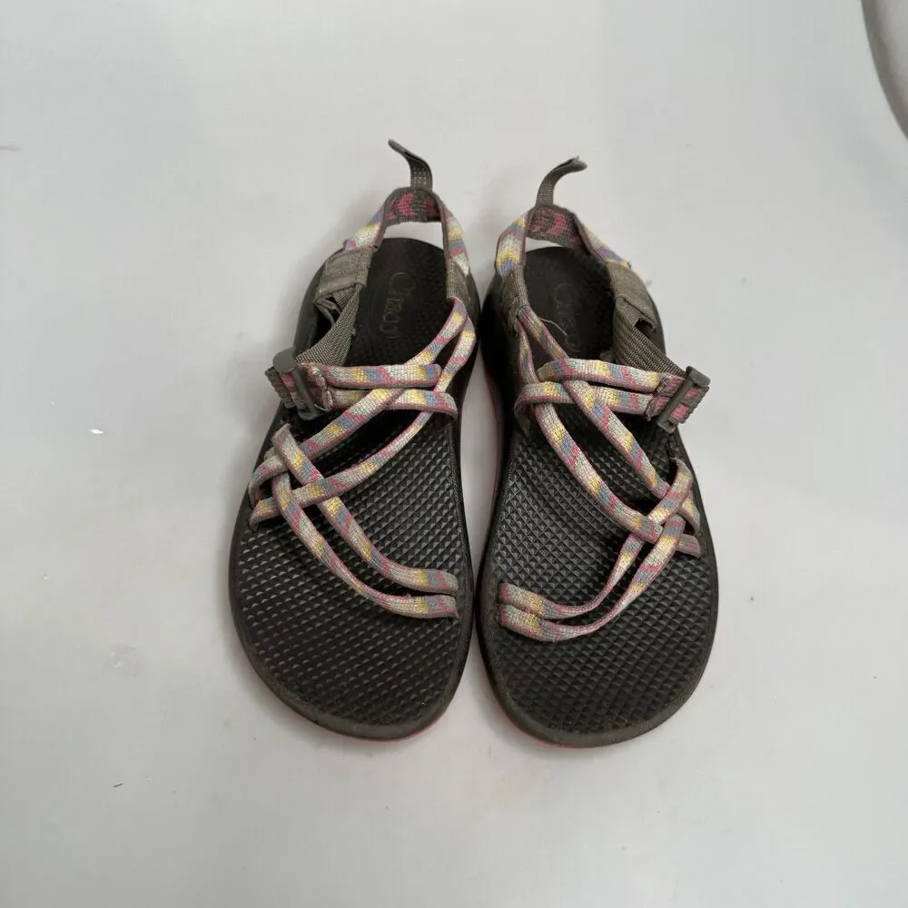 Chaco EcoTread Fletched Pink Sandals Kids Juniors Size 6 Adjustable Outdoor